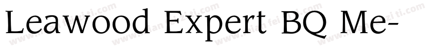Leawood Expert BQ Me字体转换